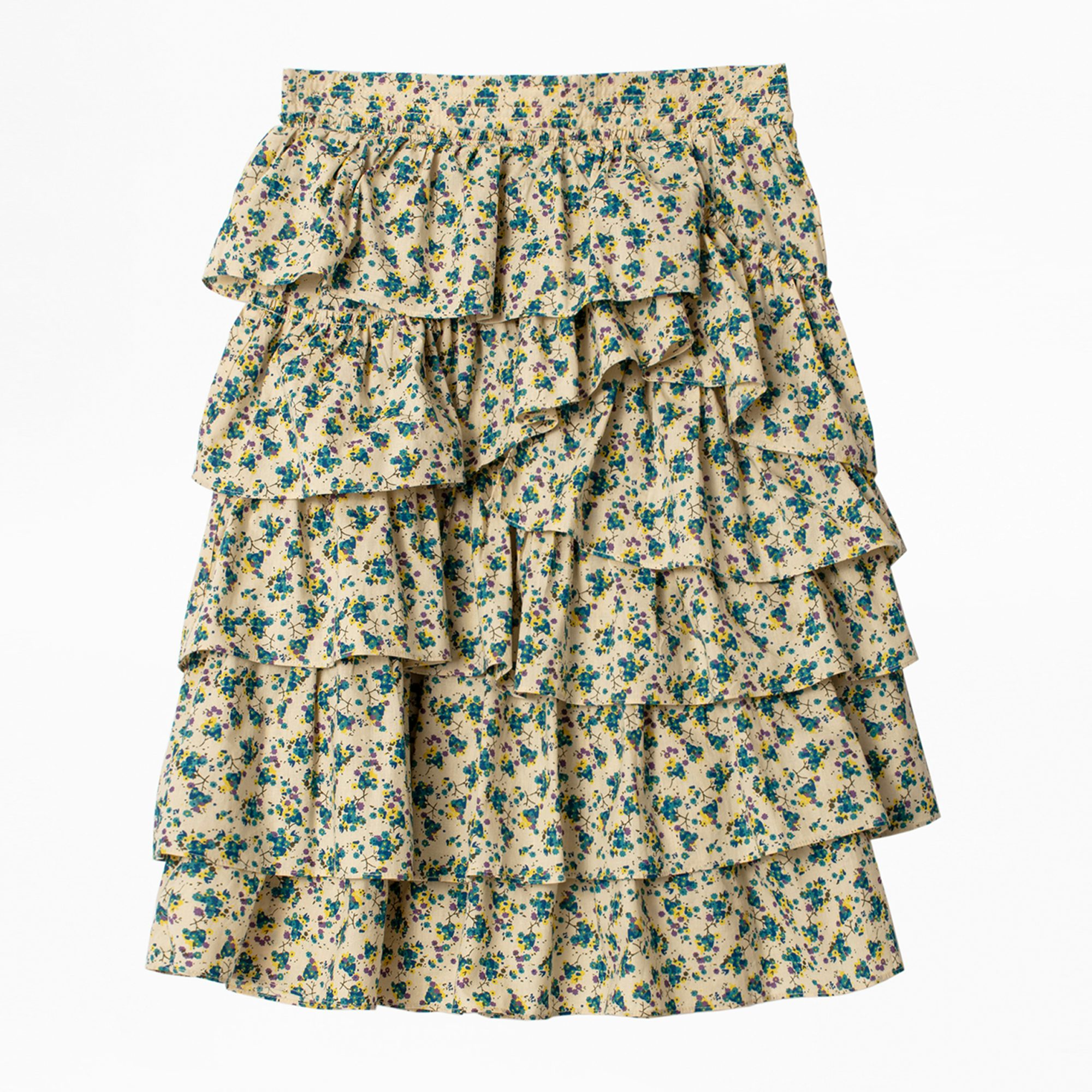 Falda Joker Print - Falda beige estampada para mujer.